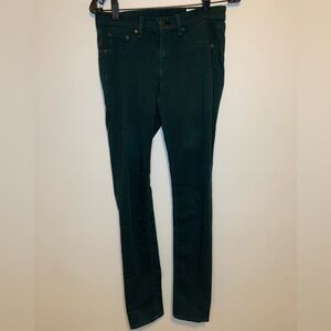 Rag and Bone Women's Green Leggings Skinny Jeans Size 28